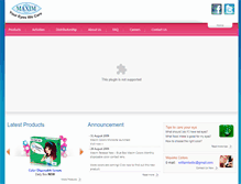 Tablet Screenshot of maxim.net.my