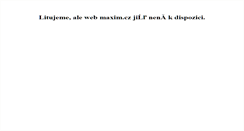 Desktop Screenshot of maxim.cz