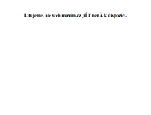 Tablet Screenshot of maxim.cz